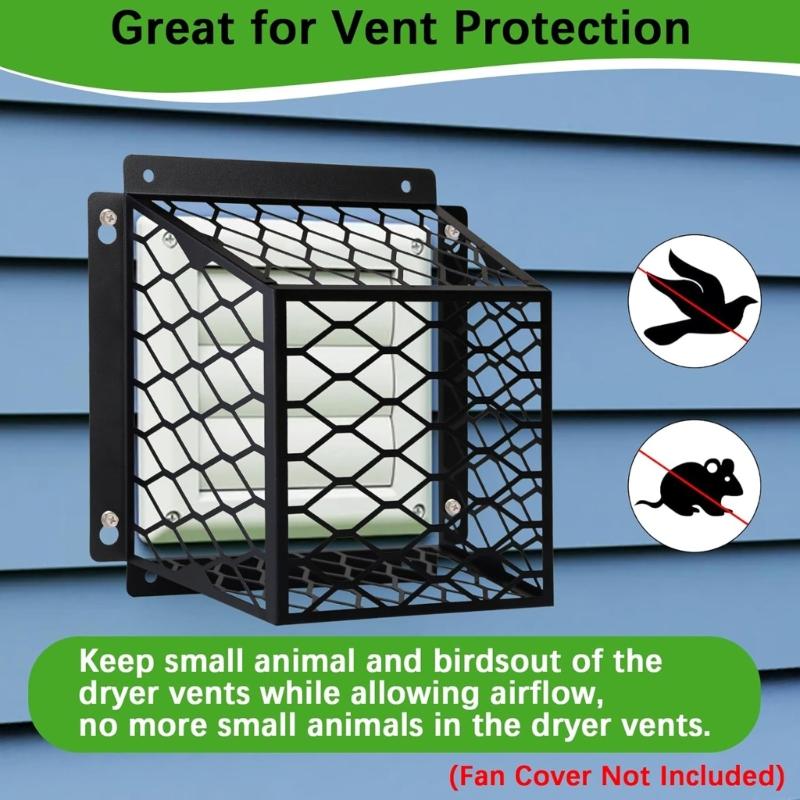 2Pcs Dryer Vents Bird Guard Drying System Protector Dryer Vents Cover Guard Carbon Steel Ventilation Bird Cage Enduring