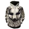 3D Printed Hoodies Animal Wolf Hoodie Men Sweatshirt Women Harajuku Pullovers Casual Sale Clothes Streetwear Men Clothing