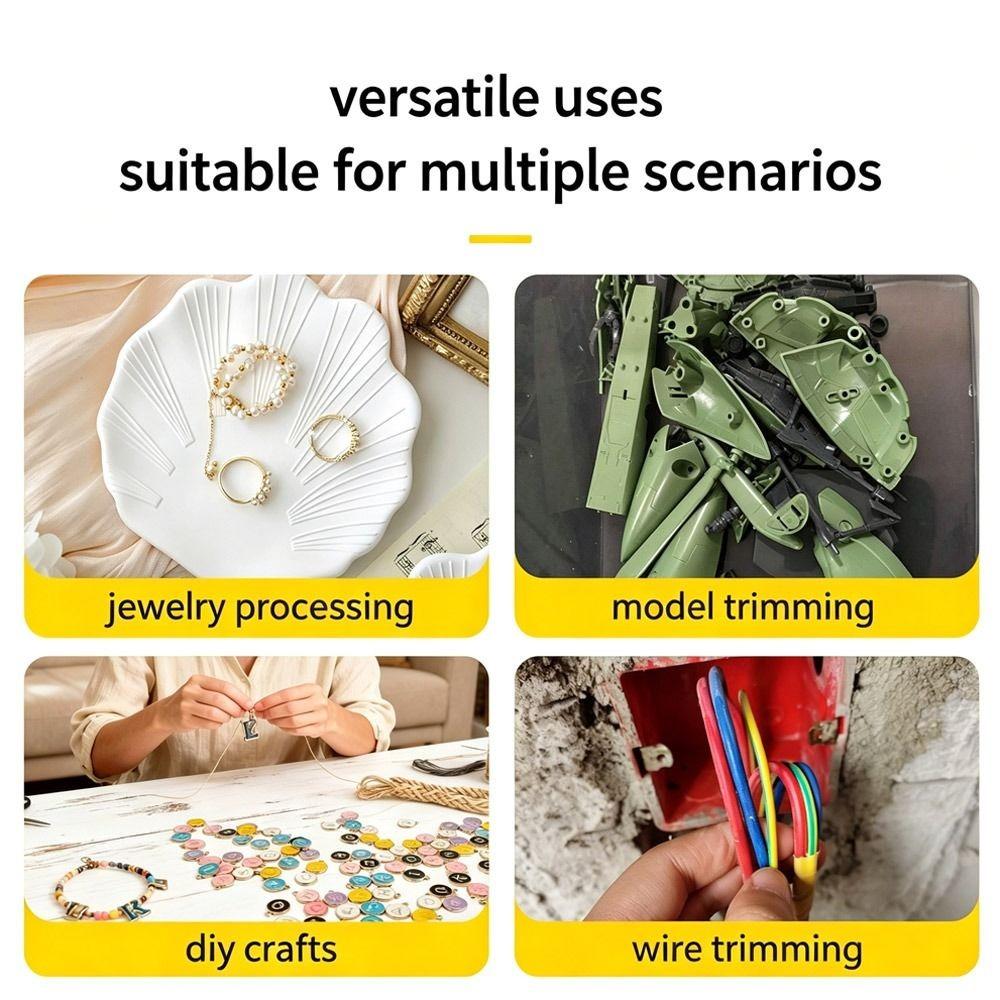 Built-in Return Spring Mini Needle Nose Pliers Jewelry Making Pliers Handmade Processing