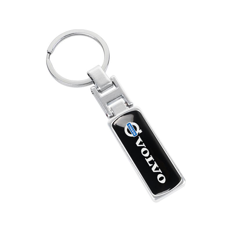 

Zinc Alloy Keychain Long Strip Pendant Ring Car Accessories For Volvo V60 V40 XC90 XC40 S80 T6 V90 XC R S60 C30 XC60 V50 V70 S90