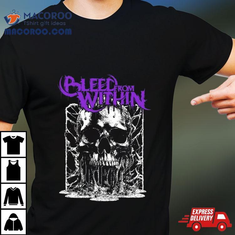 Bleed From Within Melting Skull Short Sleeve Cotton Full Sizes S5XL NZ1595 Unisex T-Shirt XXL