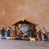 Statuine Presepe di Natale Resine Statua Scena Natività con Stalla Statua Sacra Famiglia Centrotavola Decorazioni per la Casa