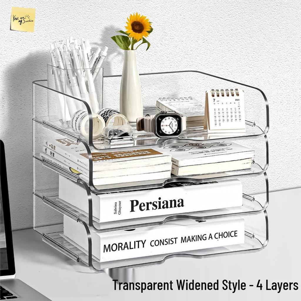 Desktop Multi-Layer A4 Organizer Rack for Office Documents and Books