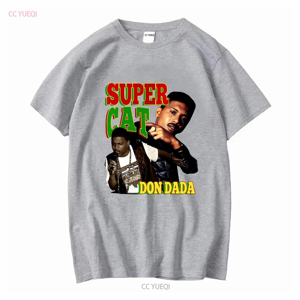 Super Cat Don Dada T-Shirt 90er Hip Hop Dancehall Reggae Dub Ska Plattenlabel Jamaika Studio One lange oder kurze Ärmel Vintage