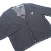 PRADA  44 cardigan black silk/cotton Women