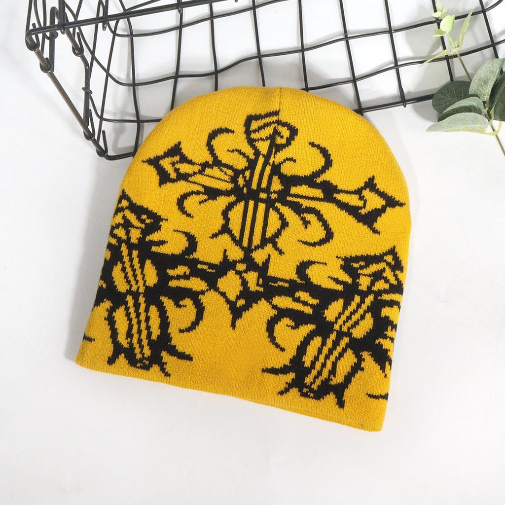 Unisex Knitted Beanie With Irregular Pattern Warm Fabric For Fall And Winter Wear