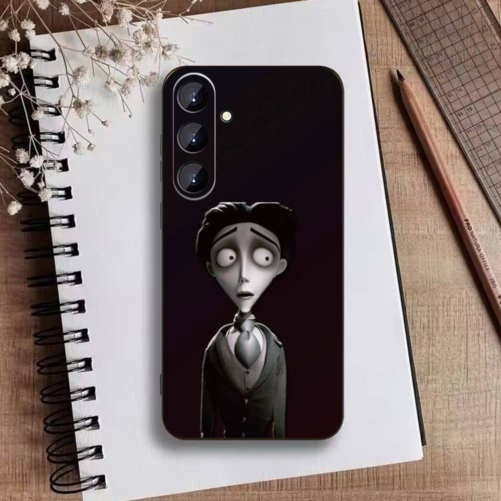 P-Corpse Bride Phone Case For Samsung Galaxy A73,A21s,A22,A31,A52,A53,A71,A41Soft Black Shell