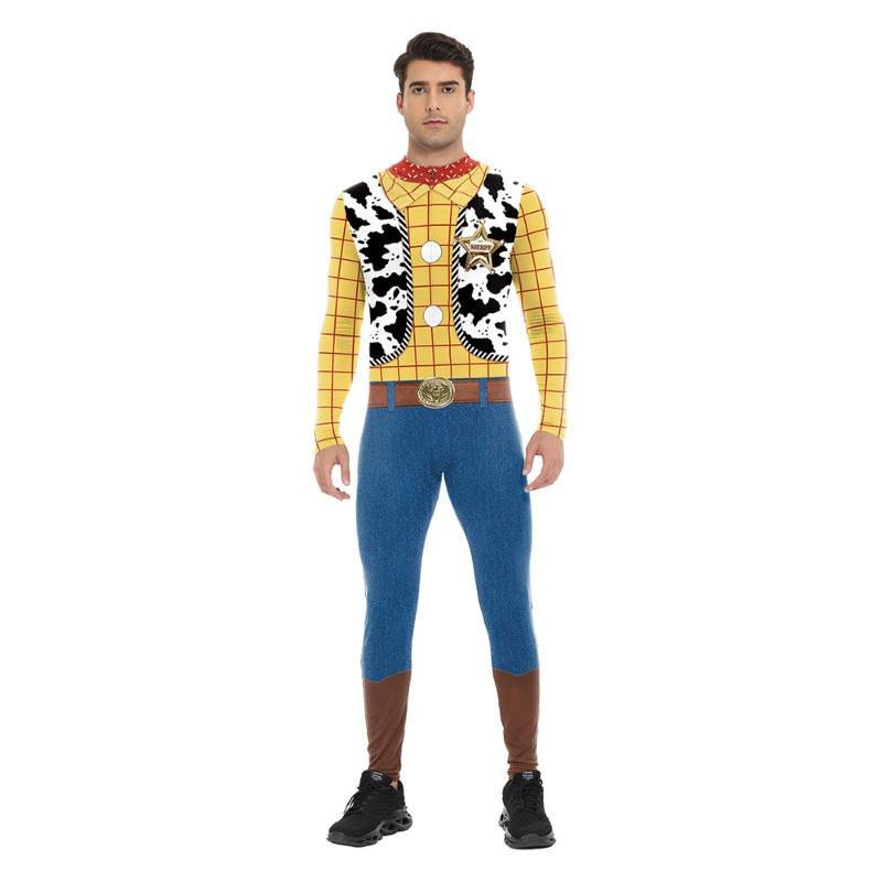 Men's Clothing Jumpsuit Halloween Body Digital Printing Jumpsuit Costume