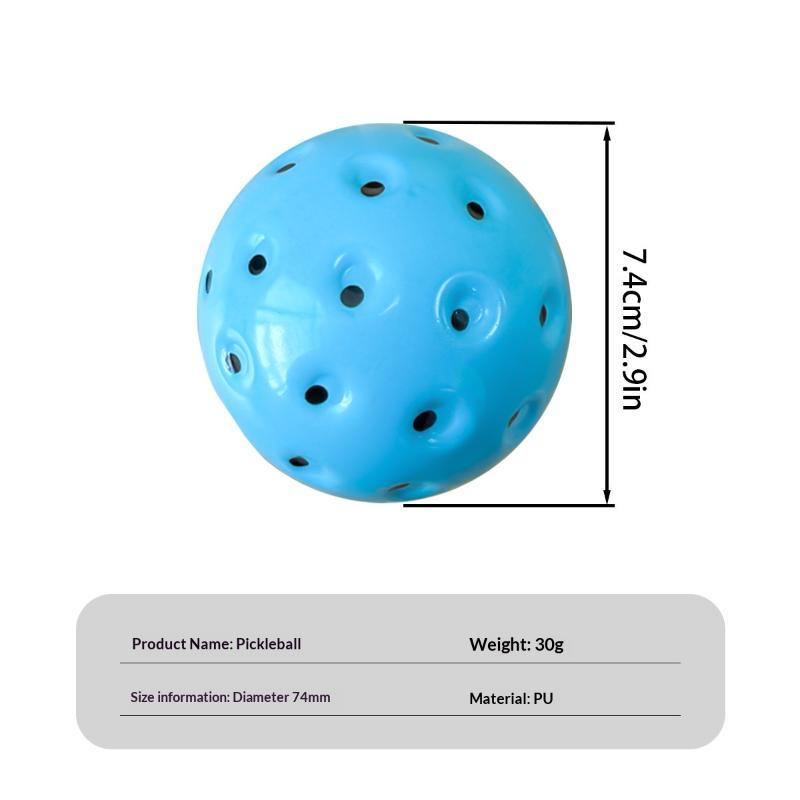 Silent Pickleball Balls Quiet Foam Pickleballs Practice Balls with Exact Real Ball Bounce Soft PU Pickleball Ball for Indoor Use