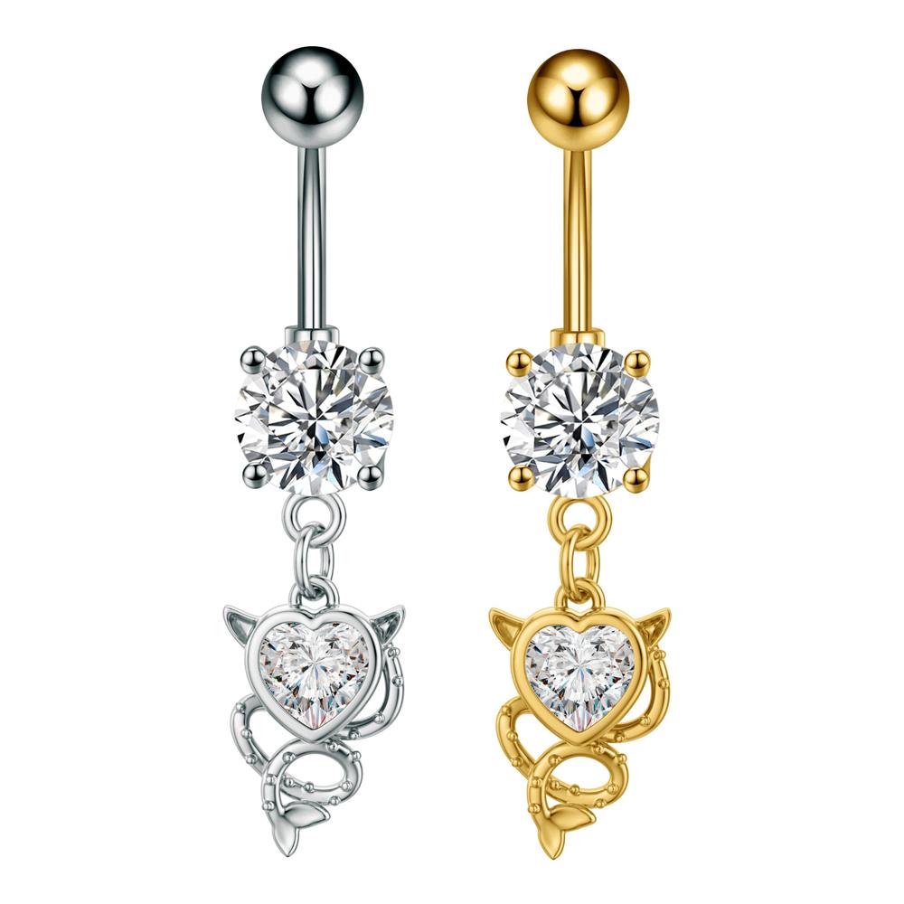 3/5 Reverse Crystals Faux Fake Belly Button Ring Belly Piercing Nombril Clip On Umbilical Navel Cartilage Clip Body Jewelry Gift