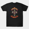 Asiatische Größe Baumwolle Unisex T-Shirt Druck T-Shirt Guns N' Roses Appetite For Destruction Kreuz T-Shirt No-Cut Druck Normale Passform