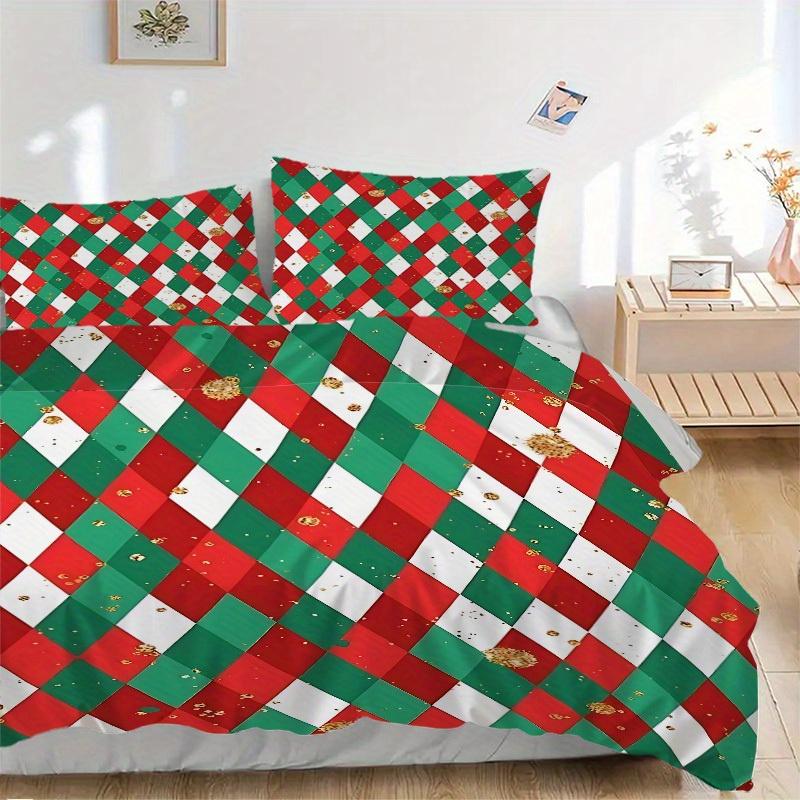 

3pcs Christmas Wrapping Paper Bedding Set, Breathable and Soft, Suitable for All Seasons, Ideal for Home Use, Suitable for Bedroom Decor yy250821211 135x200cm