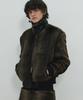 Moonsun Unisex, Mink Fur Blouson Jacket / Brown