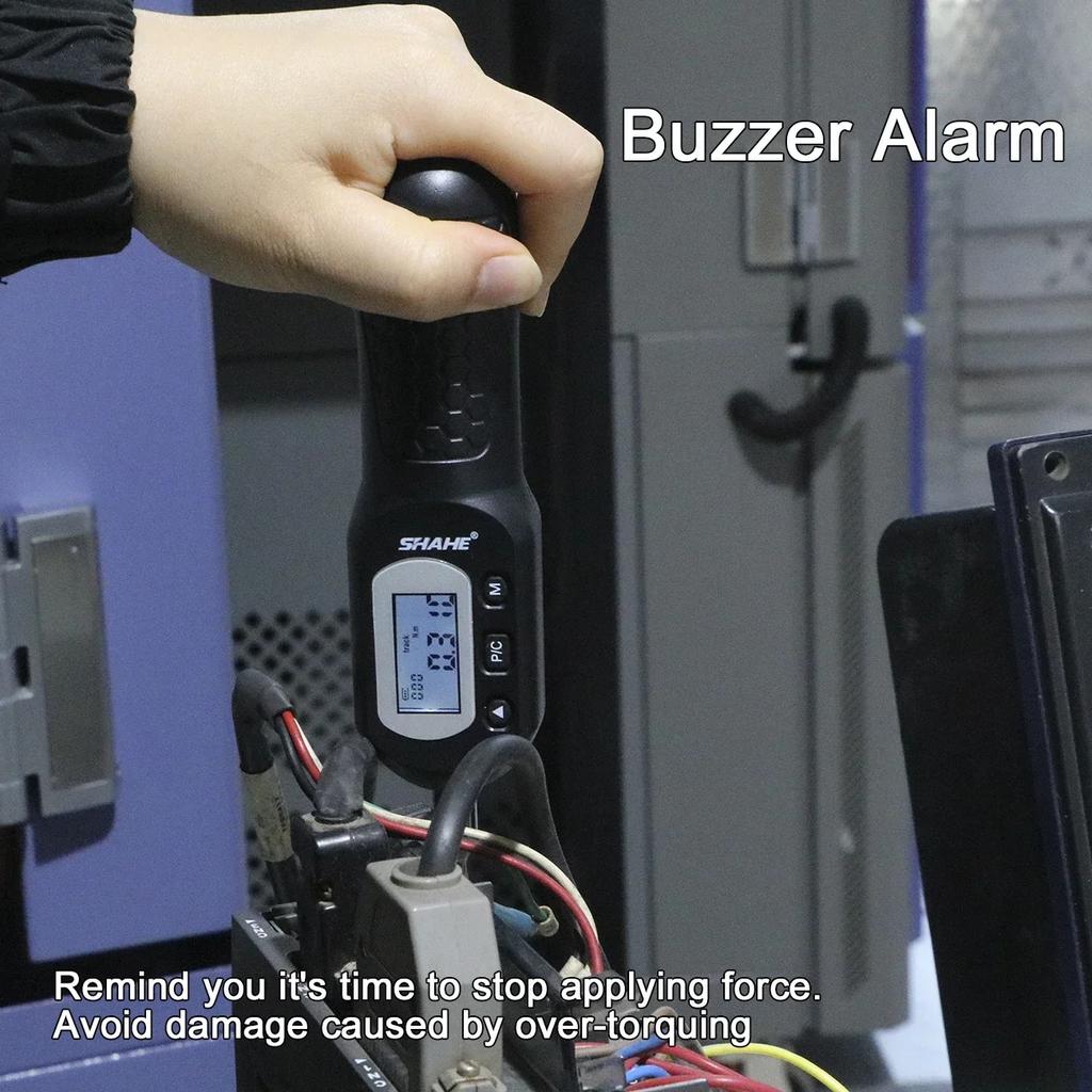 1/4'' Preset Torque Screwdriver with 10 Bits Head N.m Lbf.ft Lbf.in Kgf.cm Set Preset Torque Driver Screwdriver Beep Alarm