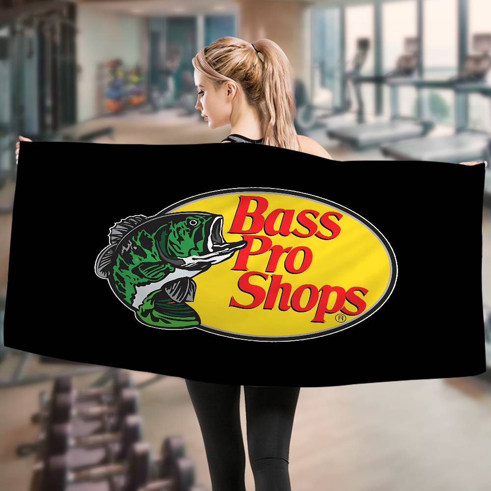 Fiskemärke Bass-Pro-Shops Badlakan Mikrofiber Mjuk Vattenabsorberande Andningsbar För Flickor Barn Dekorativ Tecknad Strandhandduk
