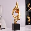 Sculptuur Licht luxe huisdecoratie Beeldjes bloeiend en welvarend kantoordecoratie ornamenten Hars Creatief Vormgegeven Decor
