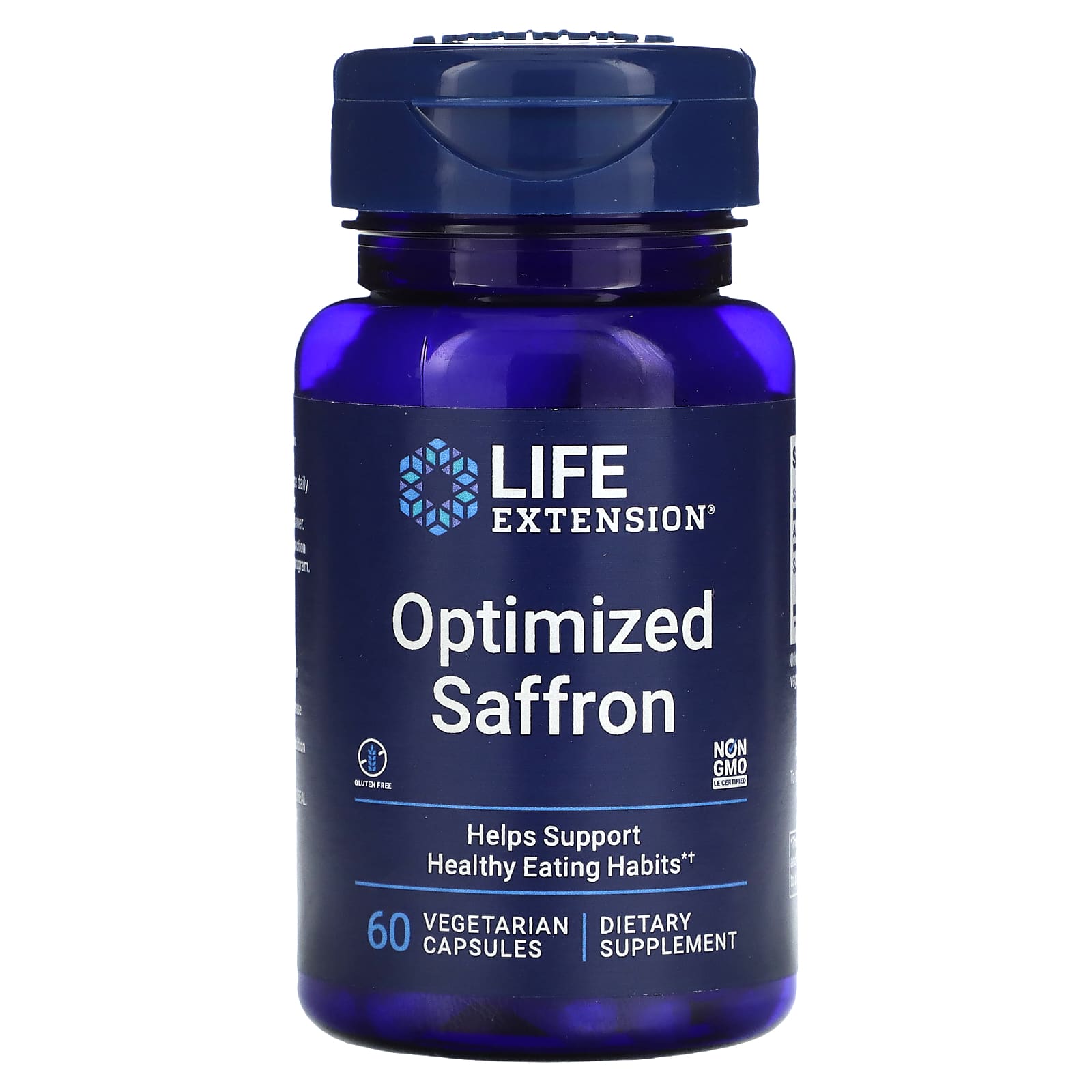 

Life Extension, оптимізований шафран, 60 овочевих капсул