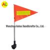 Children's Stroller Safety Flag: 1.6m Stainless Steel Telescopic Pole with Reflective Bike Warning Flag