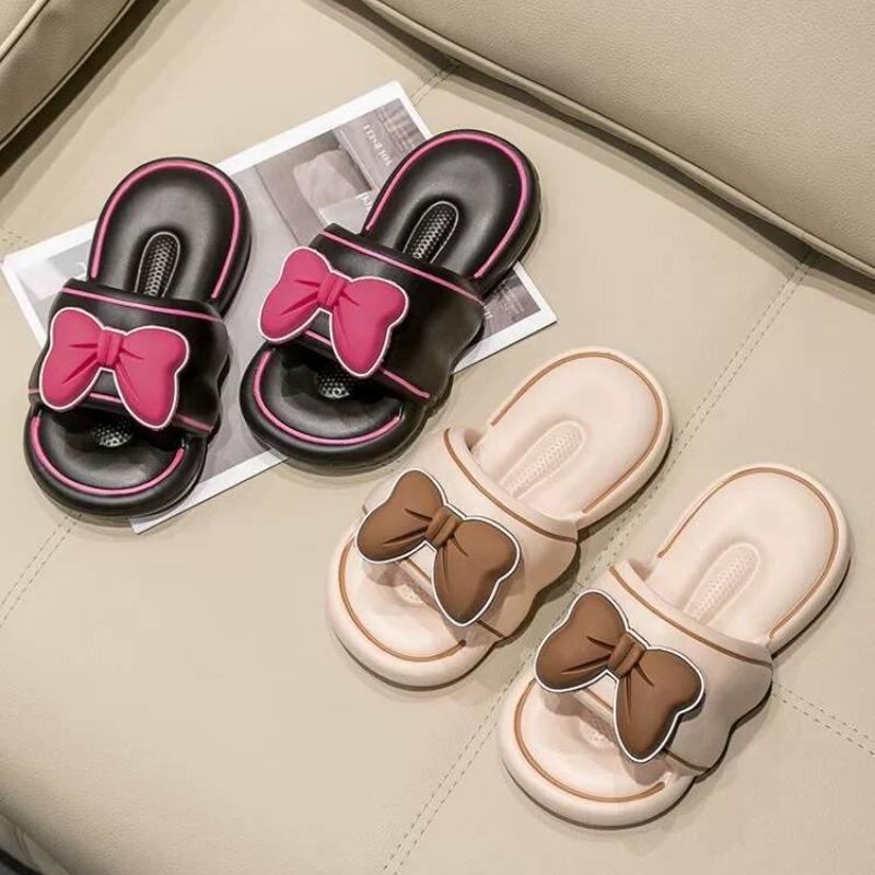 Summer Bow Flip Flops Women Soft Slippers Non Slip Indoor Outdoor Fashion Sandals