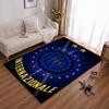 Inter Milan Logo Rug with Stars Design Non-slip rug suitable for living room and bedroom sofas.