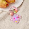 Inspirational Cartoon Keychain: Student Bell & Acrylic Pendant