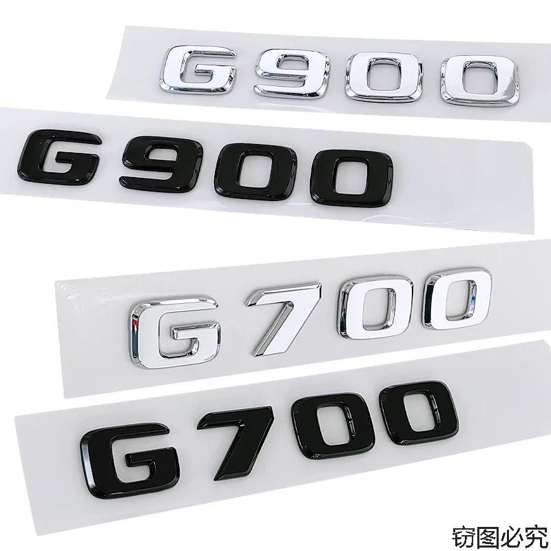 ABS Car Body Side Letters Badge Tail Trunk Sticker for Mercedes Benz G700 G800 G900 900 800 700 Emblem W210 W213 W204 W251 W111