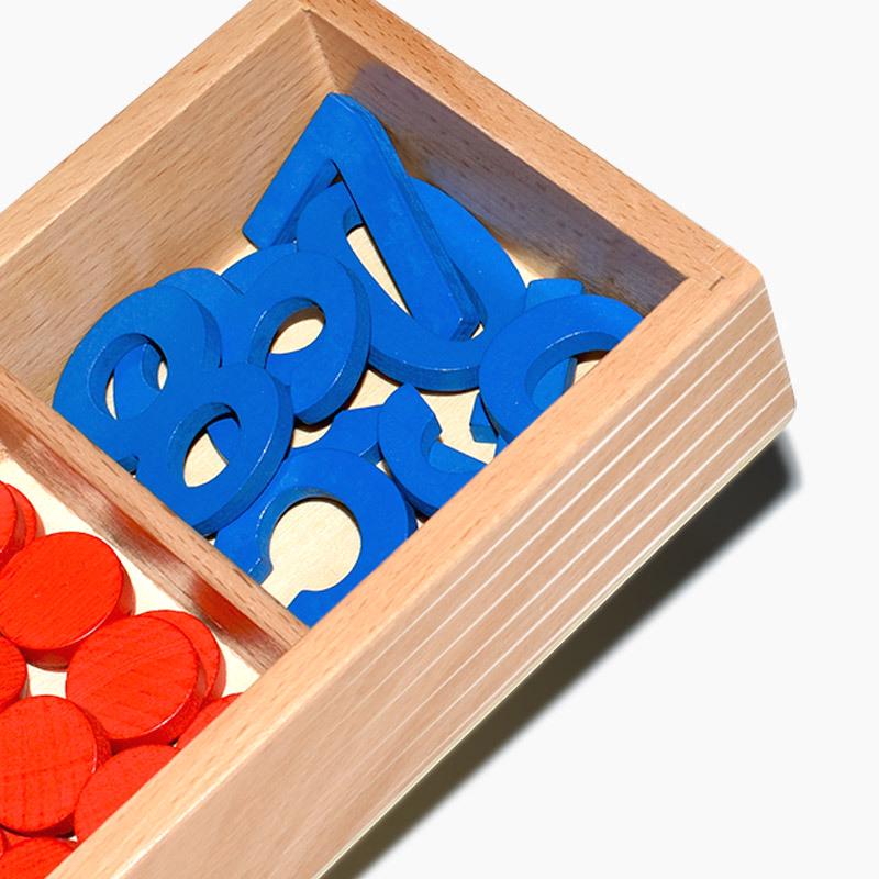 Montessori Math Abacus & Number Counters: Educational Toys for Kindergarten Cognitive Development (1-10)