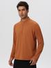 Men's Lightweight Half-Zip Long Sleeve Fitness and Running Top for Autumn & Winter