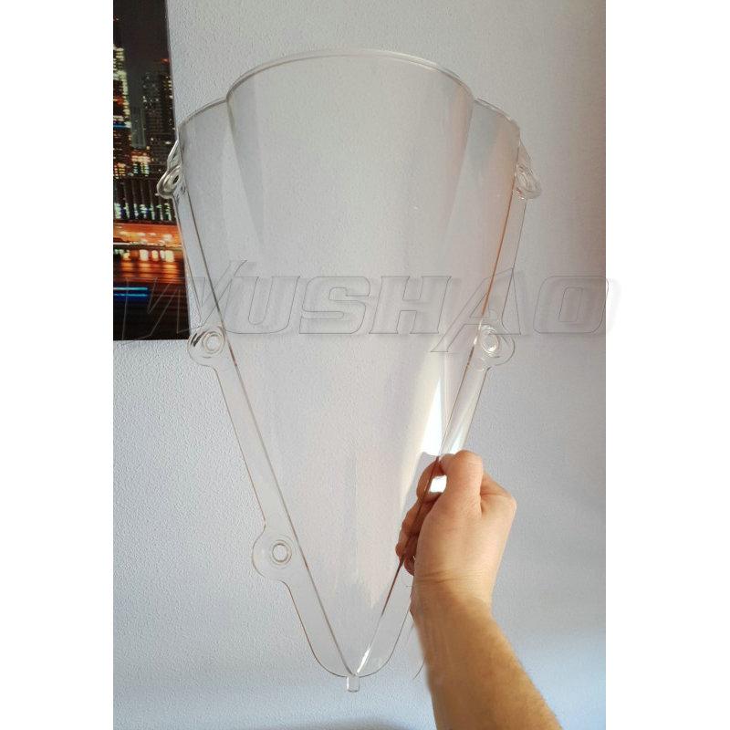 

Motorcycle Double Bubble Windshield Windscreen Screen For 2004 2005 2006 Yamaha YZF-R1 1000 YZF R1 Black Clear Iridium чистий