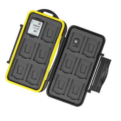 Wasserabweisender Speicherkartenhalter für 12 SD- und 12 Micro-SD-TF-Karten