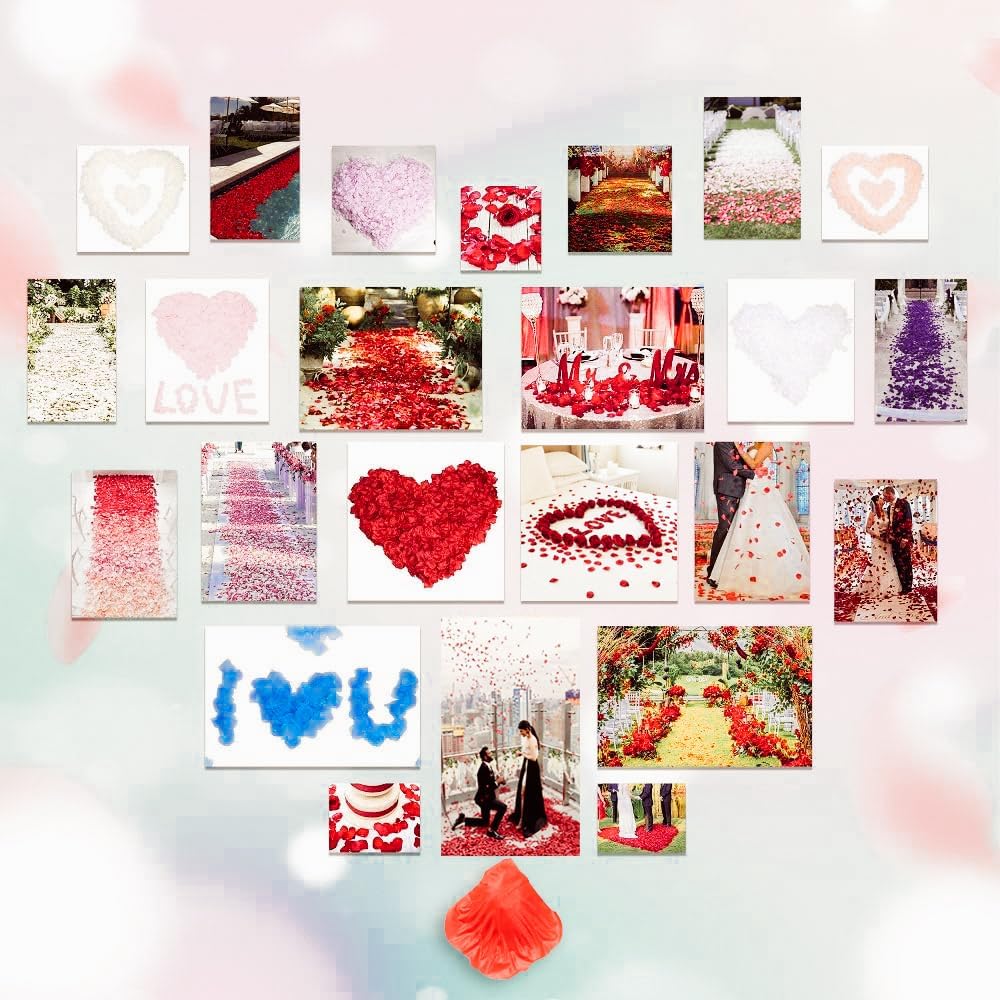 100/200pcs Artificial Flowers Silk Rose Petal Wedding Bridal Bouquets Garden Home Table Vase Wreath Holiday Party Diy Gift Decor