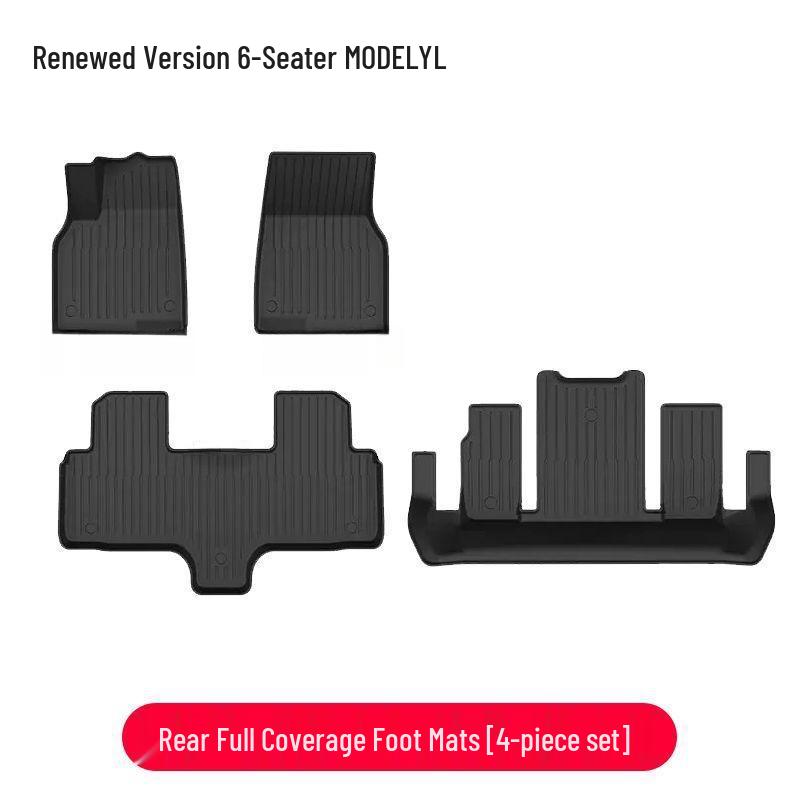 Custom TPE Full Surround Foot Pads for Tesla Model Y - Complete Interior Modification Accessories Set