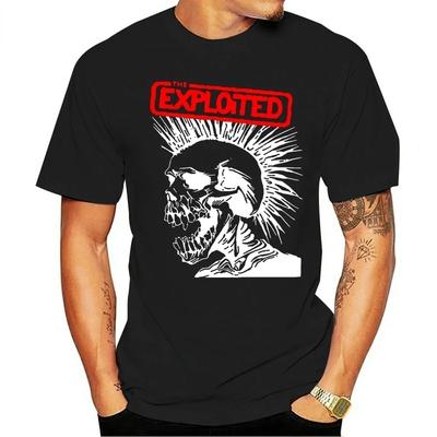 Nieuw The Exploited Maggie T-shirt voor heren, gothic trend, oversized tops, Harajuku punk kleding, herenkleding, Ropa Hombre