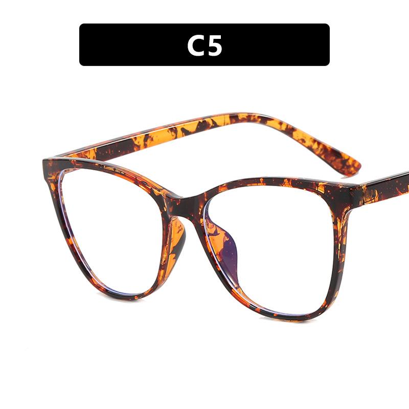 Fashionable Oversized Cat Eye Glasses Frame For Prescription Eyewear Short Sight Eyewear 0 -0.5 -1 -1.25 -1.5 -1.75 -2.0 To -6