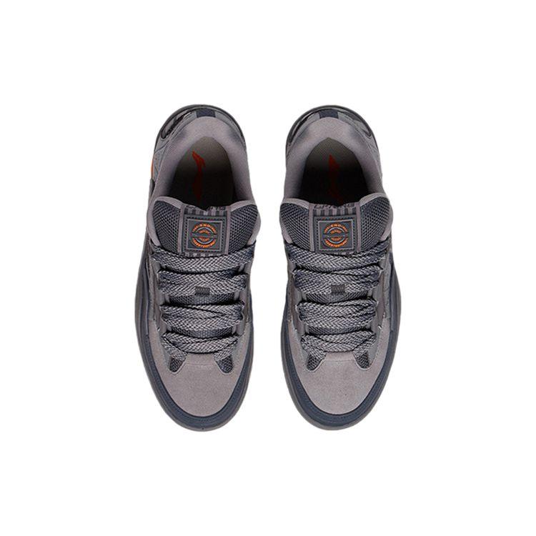 Li Ning CF Cushioning Low Top Sports Casual Shoes Men Sneakers Gray AGCS233-3