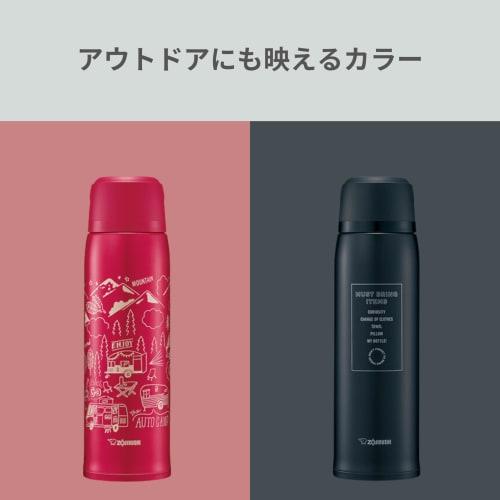 ZOJIRUSHI Water Bottle Stainless Steel Bottle with Cup Thermal/Cold 1.03L Red SJ-JS10-RA