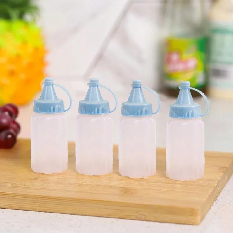 Mini Squeeze Bottle Seasoning Bottle Salad Tomato Sauce Container Suitable for Home Camping Children's Bento Kitchen Accessories