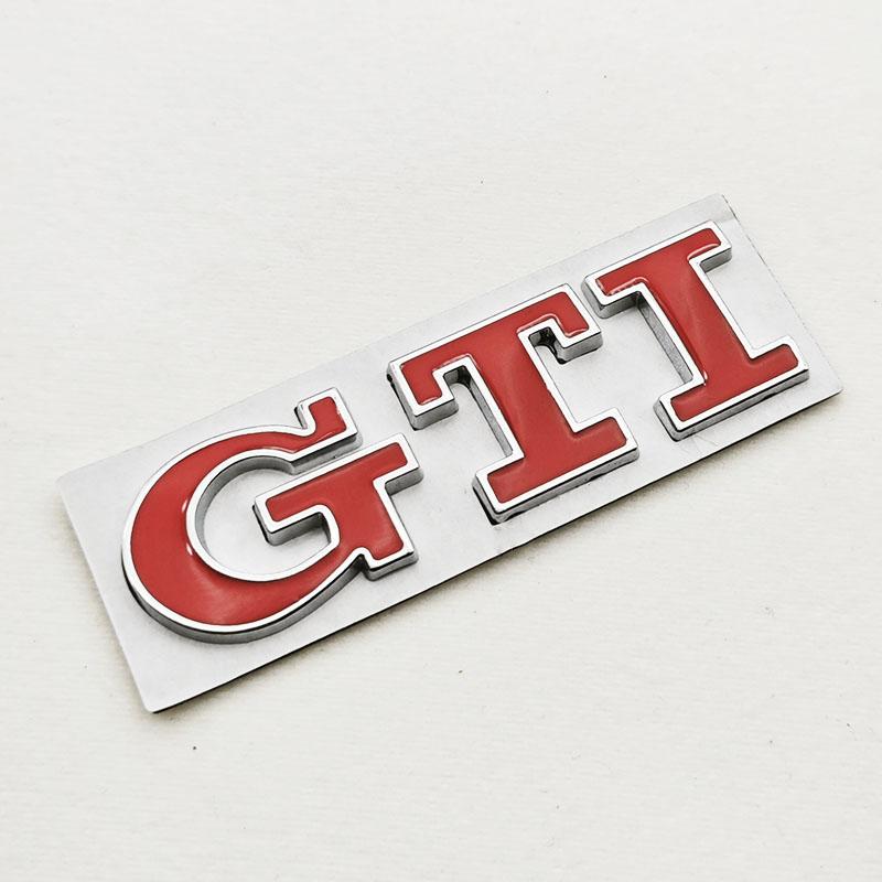 2026 Hot For VOLKSWAGEN VW 3D High-Quality Chrome Metal Logo GTI Emblem Car Trunk Sticker Badge For VW Golf 8/Polo/Jetta/Tiguan/