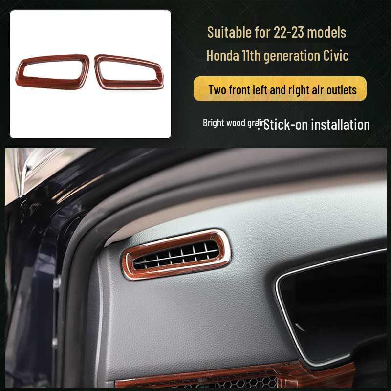 Наклейки 3D для интерьера из углеродного волокна для Honda Civic 11-го поколения 22-23 гг.