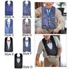 Adult Bib for Eating Suit Pattern Clothing Protector Unisex Elderly Women Men Seniors