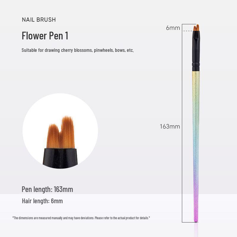 Professional Rose Petal Nail Art Gradient Brush