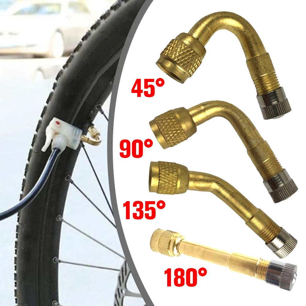 Car Tyre Valves Inflation Extension Tube 45/90/135/180 Tyre Universal Valve Bike Accessories Degree Adapter Connector Motor Q3B9