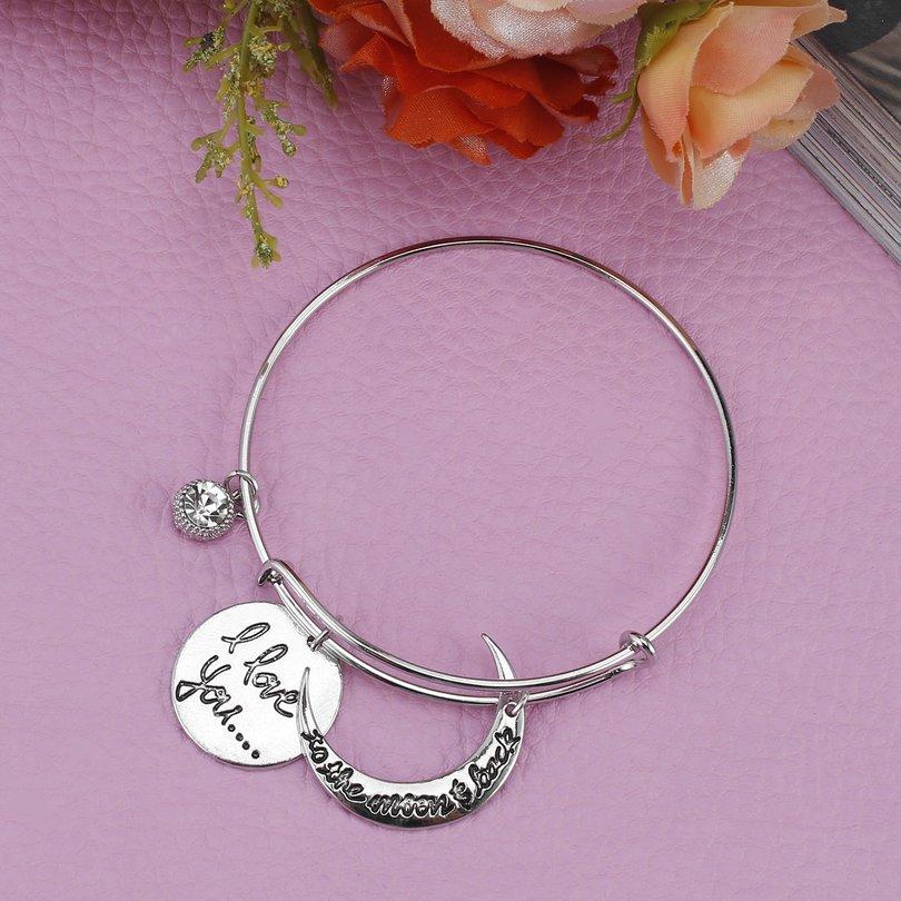 Buy New House1 1PC Unique Charm Expandable Adjustable Wire Bangle