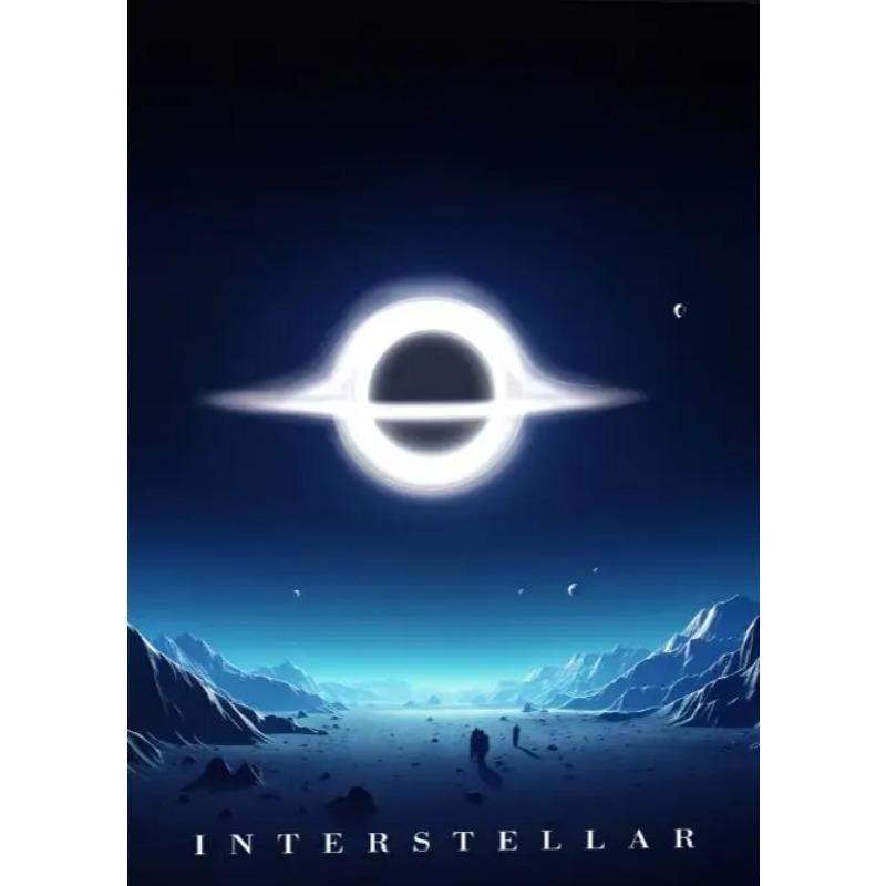 Weltraum-Sci-Fi-Poster, interstellares Schwarzes Loch, Universum, Planet, Geschenk, Leinwandbild, moderne Wanddekoration, Wohnzimmer, Schlafzimmer