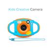 AMKOV CD-FP& Kids Digital Camera 500 Million Pixels Mini Cartoon Camera Large Screen(Blue&Orange)