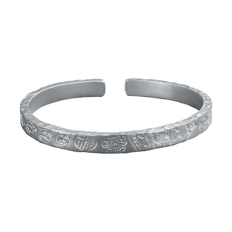 Female New Chinese Hammer Pattern Lucky Words Bracelet