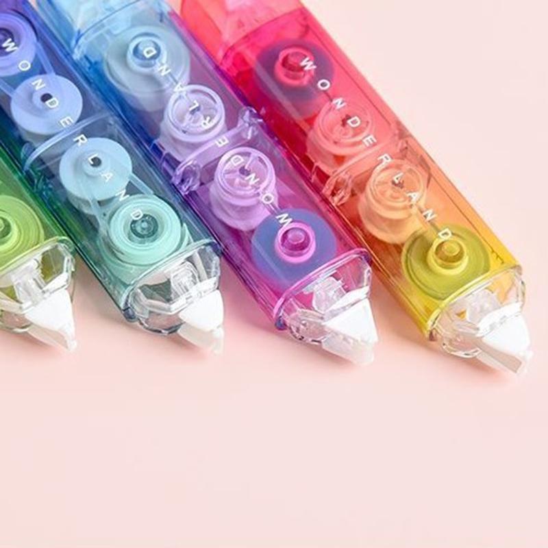 Double head Gradient Color Double-sided tape Corrector Correction Tape`zi