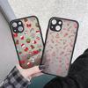 Case For iPhone 17 16 15 13 12 11 14 Pro Max 15 Plus 16e 17 Air Shockproof Clear Matte Cover Christmas Theme Cane Picture Fundas