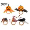 Skull Napkin Ring Halloween Ring, Pumpkin, Eyeball, Spider, Holder Spider for Holiday Dinner Table Decor, Party Supplies Decor