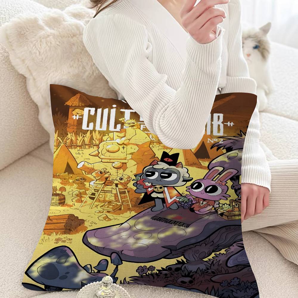 Game C-Cult Of The L-Lamb Personalized Pillow Cover Kids Bedroom Wild Party Decor Pillowcase kid Birthday shower Gift